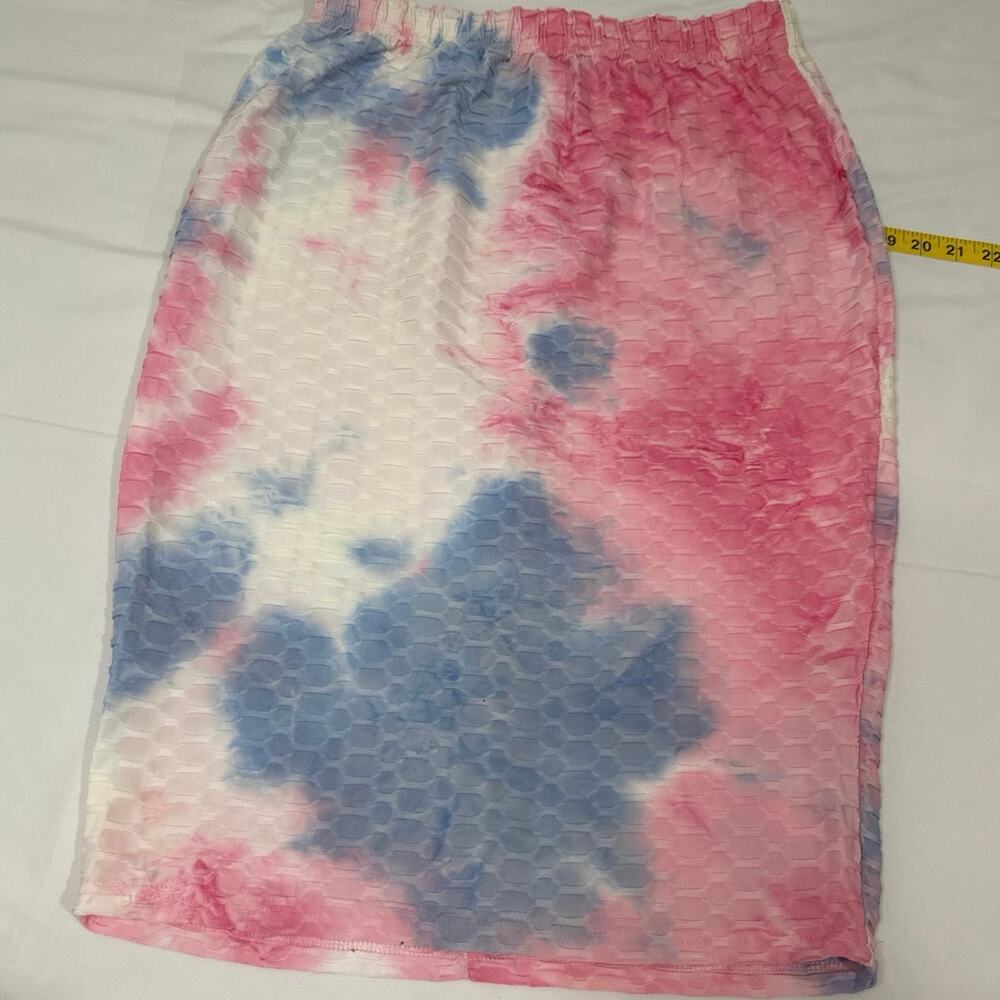 Jolie & Joy by FCT With Love Skirts for Women pink, blue & white pencil skirt XL